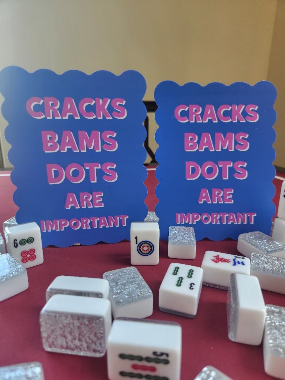Mah Jong Tile Shuffle Cards – Cracks Bams Dots Are Important